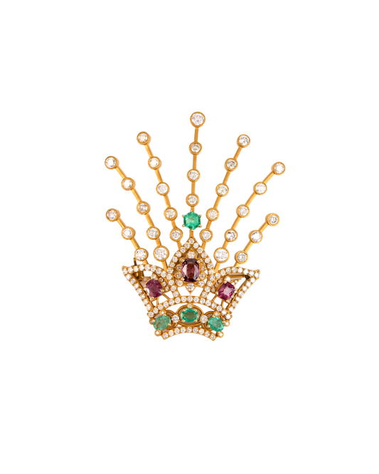 CROWN | Brooch Collection | Vasundhra Raj Luxury Jewellery