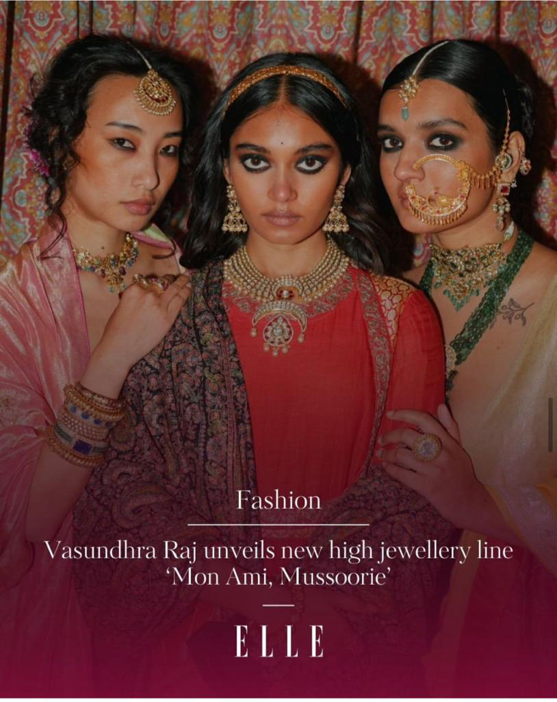 Vasundhra Raj Luxury Jewellery in Elle India